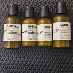 Le Labo shampoo and conditioner travel size